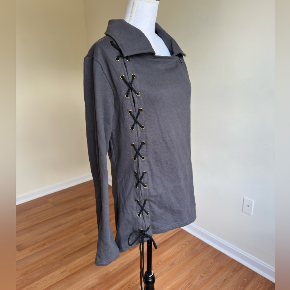 Avatar Clothing || Women's Utility Jacket in Charcoal Gray Sz L - Picture 4 of 9
